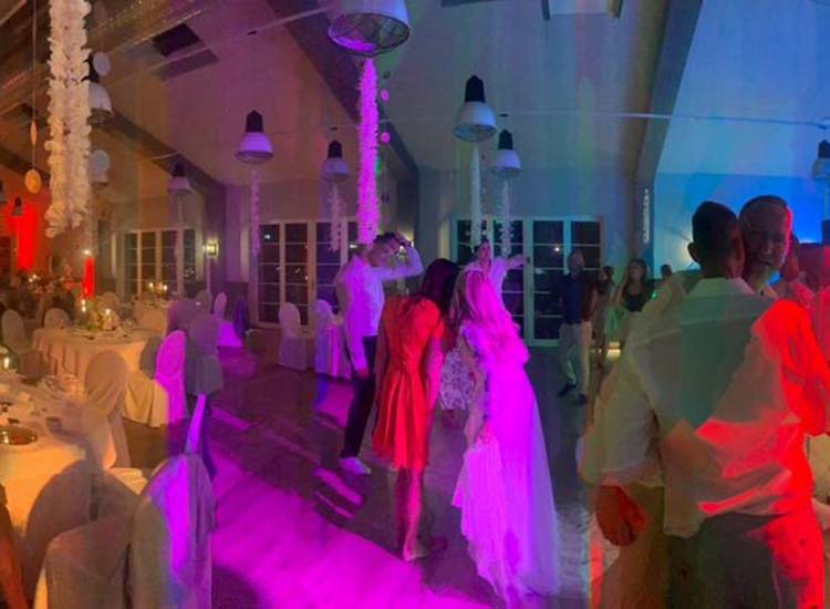 Partybeleuchtung Uplight-LED, 4 Lampen
